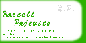 marcell pajevits business card